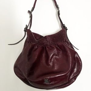 Burberry | Shoulder Bag | Pleated Patented Leather